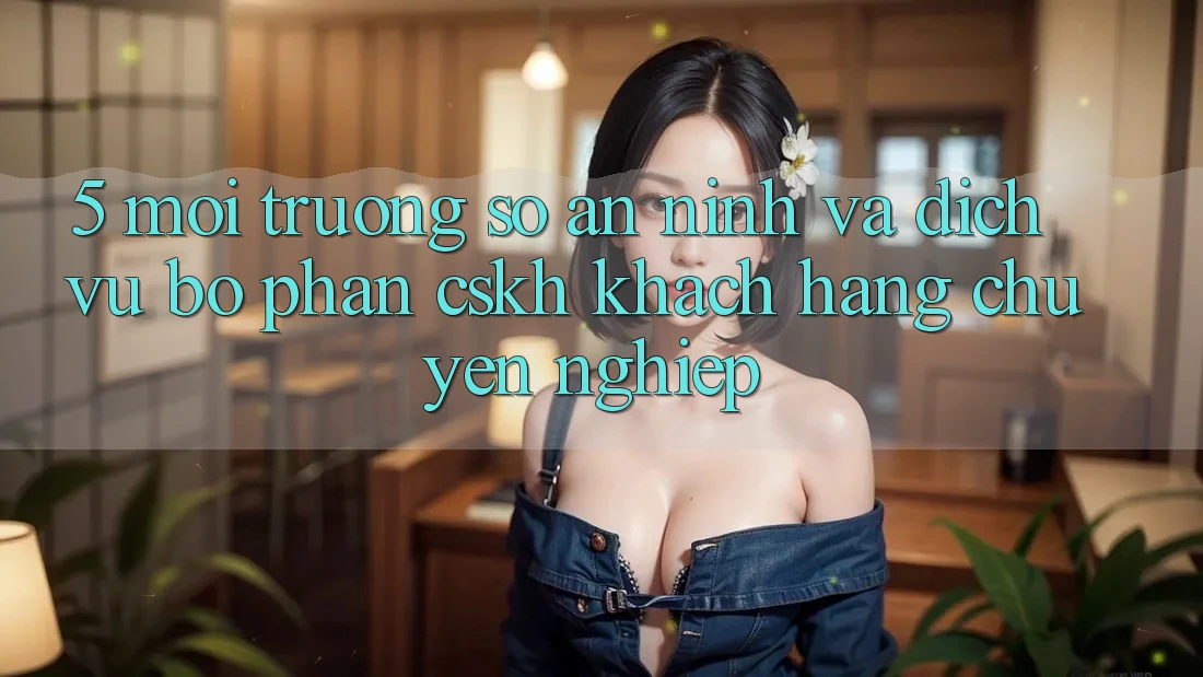 5. Môi trường số An ninh Và Dịch Vụ Bộ phận CSKH Khách Hàng Chuyên Nghiệp 5. Môi trường số An ninh Và Dịch Vụ Bộ phận CSKH Khách Hàng Chuyên Nghiệp