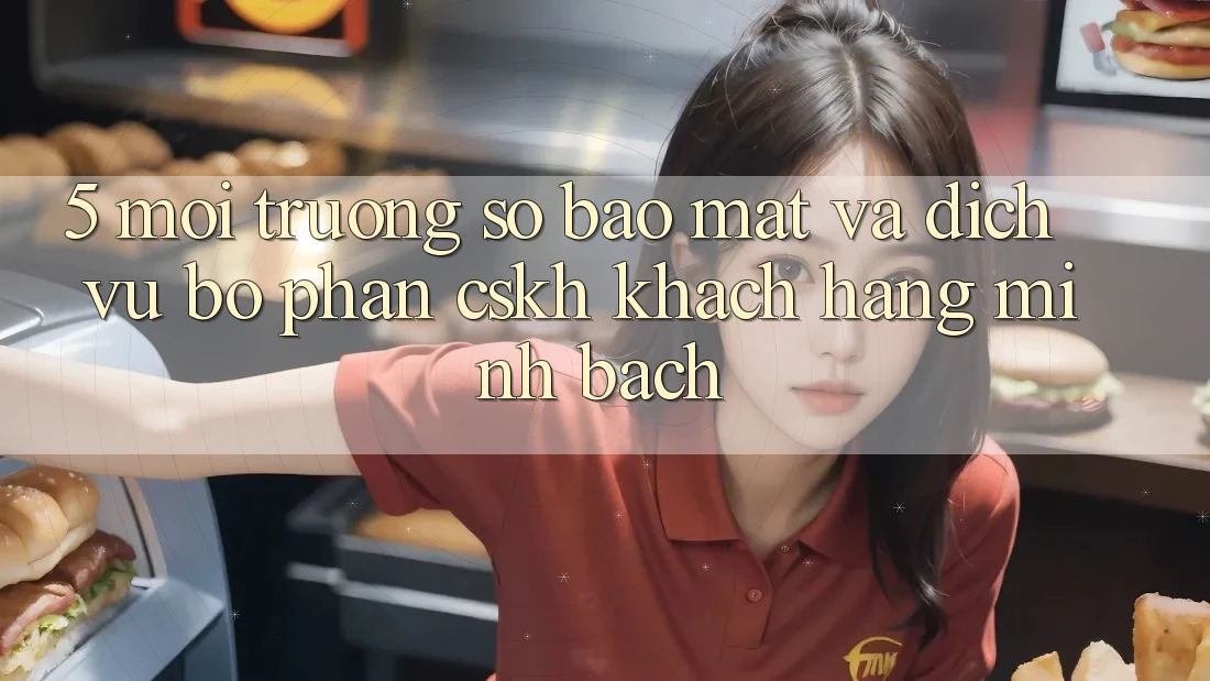 5. Môi trường số Bảo Mật Và Dịch Vụ Bộ phận CSKH Khách Hàng Minh bạch