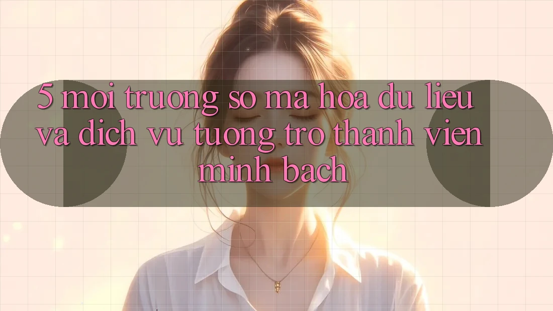 5. Môi trường số Mã hóa dữ liệu Và Dịch Vụ Tương trợ Thành viên Minh bạch