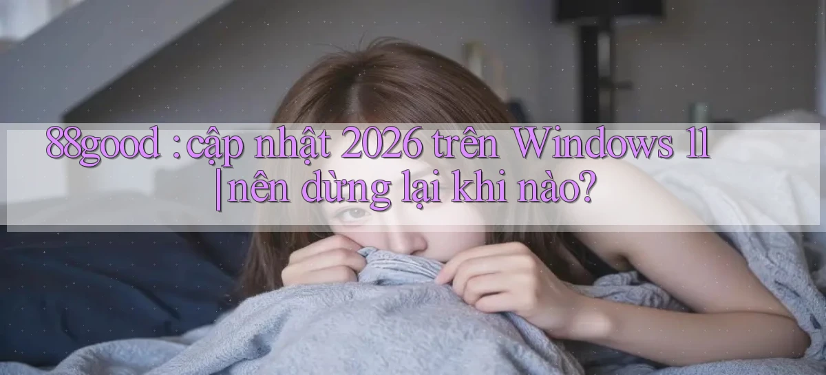 88good cập nhật 2026 trên Windows 11 nên dừng lại khi nào