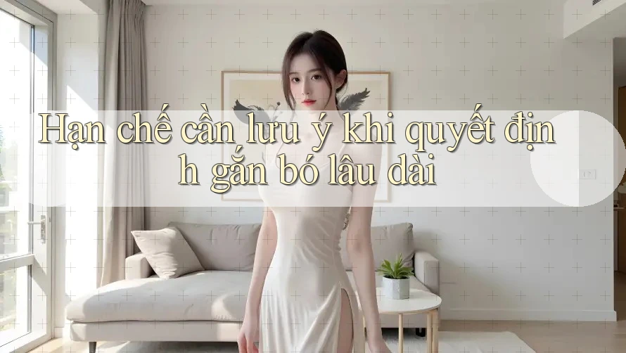 Hạn chế cần lưu ý khi quyết định gắn bó lâu dài Hạn chế cần lưu ý khi quyết định gắn bó lâu dài