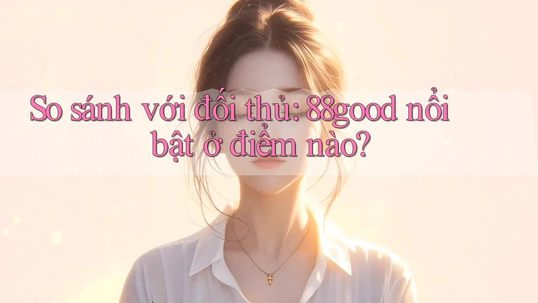 So sánh với đối thủ: 88good nổi bật ở điểm nào?
