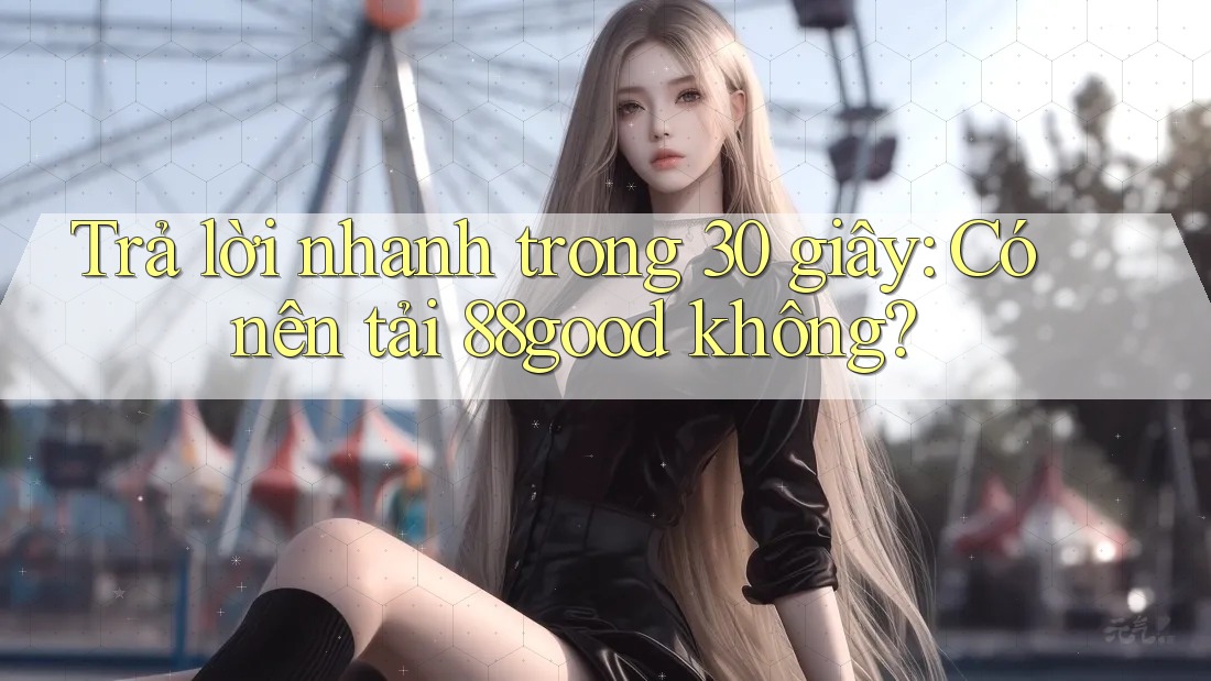Trả lời nhanh trong 30 giây: Có nên tải 88good không?